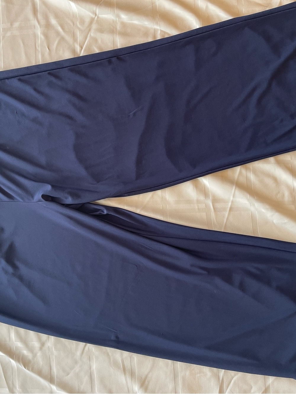 IMAN women’s Navy Wide-Leg Stretch Pants